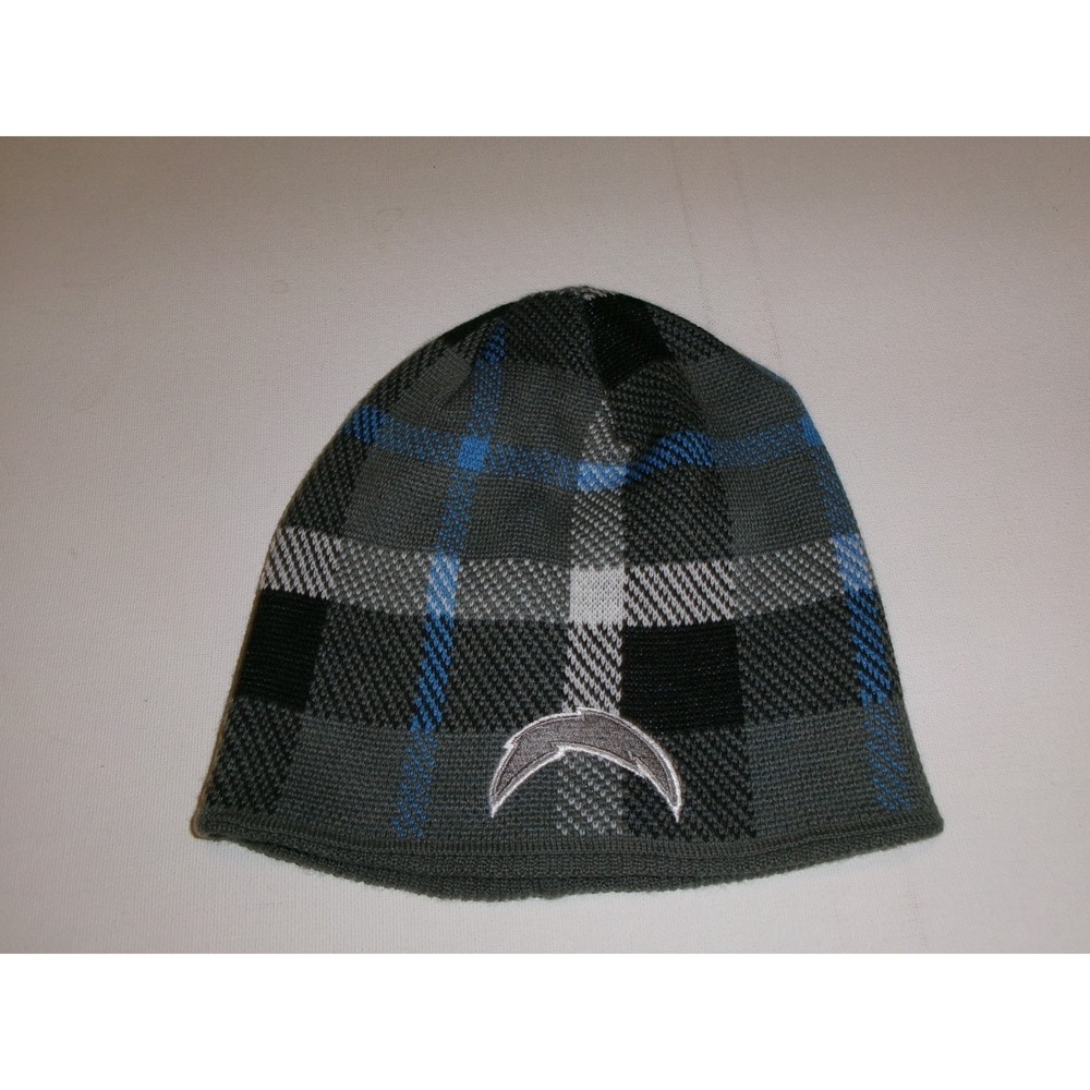 SAN DIEGO CHARGERS    KNIT BEANIE TOBOGGAN Y2K 00s HAT CAP VINTAGE DEADSTOCK BK